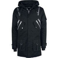 Poizen Industries - Gothic Parka - Nash Parka - S bis XXL - für Männer - Größe M - schwarz von Poizen Industries