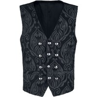 Poizen Industries - Gothic Weste - Atticus Vest - S bis XXL - für Männer - Größe M - schwarz von Poizen Industries