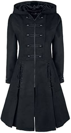 Poizen Industries Haunt Coat Frauen Trenchcoat schwarz L von Poizen Industries