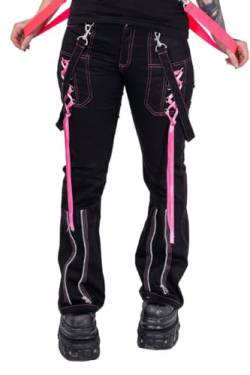 Poizen Industries Hose Fuse Cyber Goth Pants Riemen Rave Trousers Visual Kei, Größe:36 von Poizen Industries