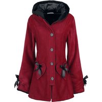 Poizen Industries Kurzmantel - Alison Coat - S bis 5XL - für Damen - Größe 3XL - rot von Poizen Industries