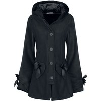 Poizen Industries Kurzmantel - Alison Coat - XS bis 4XL - für Damen - Größe 4XL - schwarz von Poizen Industries