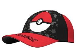 Pokemon Basecap Cap Baseballkappe Schirmmütze Kappe Hut (as3, Numeric, Numeric_52, rot) von Pokémon