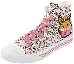Pokémon Evoli - Cupcake Frauen Sneaker high rosa/weiß EU37 von Pokémon