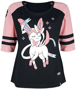 Pokémon Feelinara Frauen Langarmshirt schwarz/pink L von Pokémon