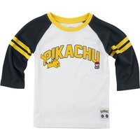 Pokémon - Gaming Langarmshirt für Kleinkinder - Kids - Pikachu 025 - für Mädchen & Jungen - schwarz/weiß von Pokémon