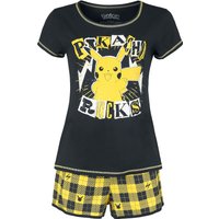 Pokémon - Gaming Schlafanzug - Pikachu - Rocks - S bis XXL - für Damen - Größe L - schwarz/gelb  - EMP exklusives Merchandise! von Pokémon