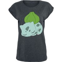 Pokémon - Gaming T-Shirt - Bisasam - S bis XXL - für Damen - Größe L - dunkelgrau meliert  - EMP exklusives Merchandise! von Pokémon