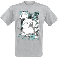 Pokémon - Gaming T-Shirt - Enton - S bis XL - für Männer - Größe M - grau von Pokémon