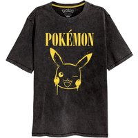Pokémon - Gaming T-Shirt - Pikachu Graffitti - S bis XXL - für Männer - Größe M - schwarz von Pokémon