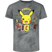 Pokémon - Gaming T-Shirt - Pikachu - Rocks - S bis XL - für Männer - Größe XL - grau  - EMP exklusives Merchandise! von Pokémon