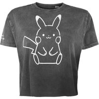 Pokémon - Gaming T-Shirt - Pikachu - S bis XXL - für Damen - Größe L - grau  - EMP exklusives Merchandise! von Pokémon