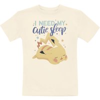 Pokémon - Gaming T-Shirt für Kinder - Kids - Pikachu - I Need My Cutie Sleep - für Mädchen & Jungen - beige  - EMP exklusives Merchandise! von Pokémon