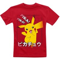 Pokémon - Gaming T-Shirt für Kinder - Kids - Pikachu Pika, Pika! - für Mädchen & Jungen - rot von Pokémon