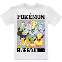 Pokémon - Gaming T-Shirt für Kleinkinder - Kids - Evoli Evolutionen - für Mädchen & Jungen - weiß von Pokémon