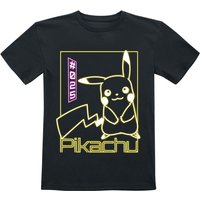 Pokémon - Gaming T-Shirt für Kleinkinder - Kids - Pikachu Neon - für Mädchen & Jungen - schwarz von Pokémon