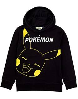 Pokemon Hoodie Jungen Kinder Game Geschenke Pikachu Black Pullover Pullover 11-12 Jahre von Pokémon