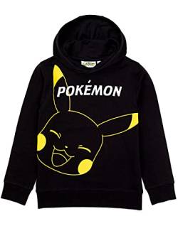 Pokemon Hoodie Jungen Kinder Game Geschenke Pikachu Black Pullover Pullover 7-8 Jahre von Pokémon