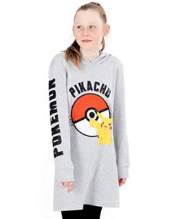 Pokemon Hoodie Kleid Mädchen Kinder Game Geschenke Pikachu Graue Jumper Pullover 4-5 Jahre von Pokémon