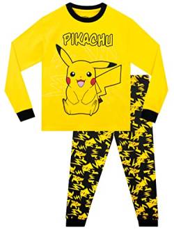 Pokemon Jungen Schlafanzug Pikachu, Mehrfarbig, 128 (Herstellergröße: 7 - 8 Jahre) von Pokémon