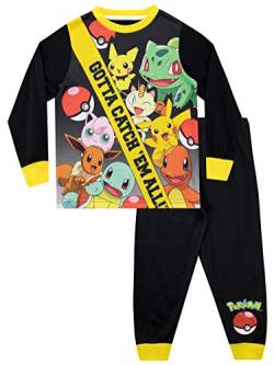 Pokemon Jungen Schlafanzug Schwarz 140 von Pokémon