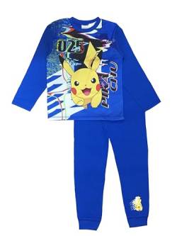 Pokemon Jungen Zweiteiliger Schlafanzug Set Alter 5-12 Jahre, navy, 134 von Pokémon