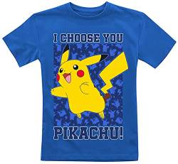 Pokémon Kids - Pikachu I Choose You Unisex T-Shirt blau 134/140 von Pokémon