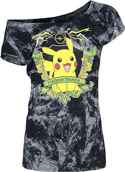 Pokémon Pikachu Trainer Frauen T-Shirt schwarz L von Pokémon