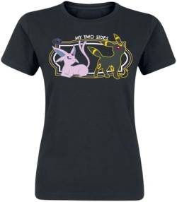 Pokémon Psiana & Nachtara - My Two Sides Frauen T-Shirt schwarz S von Pokémon