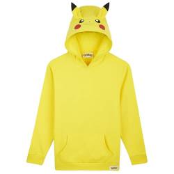 Pokemon Pullover Jungen Hoodie Kinder Pikachu Pokeball (9-10 Jahre, Gelb) von Pokémon