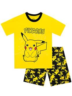 Pokémon Schlafanzug Jungen Pikachu Kurzer Schlafanzug Yellow 134 von Pokémon