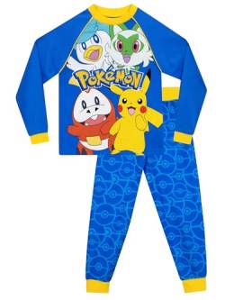 Pokemon Schlafanzug | Pikachu Schlafanzug Kinder | Schlafanzug Jungen | 122 Mehrfarbig von Pokémon