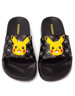 Pokemon Sliders Jungen Kinder Pikachu Sandalen Beach Dusche Schuhe Flip Flops 30 von Pokémon