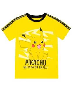 Pokemon Tshirt | Pikachu T-Shirt aus Baumwolle für Jungen | Kurzarm T-Shirts für Jungen | Gelb | 158 von Pokemon