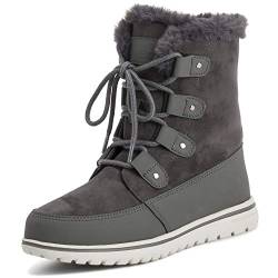 Polar Boot Damen Gesteppt Kurz Schnee Winter Kunstpelz Warm Dauerhaft Wasserdicht Stiefel - 7 - GRE40 AYC0521 von Polar Boot