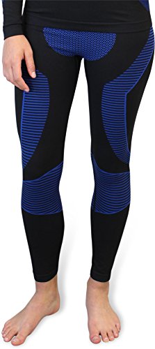 Polar Husky Sport Thermo Funktionswäsche Hose Lang Seamless Farbe Blau Größe L/XL von Polar Husky