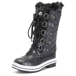 Polar Womens Snow Boot Quilted Tall Winter Snow Waterproof Warm Rain Boot - 9 - BLL42 YC0010 von Polar