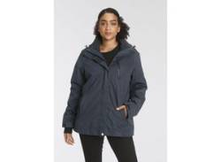 3-in-1-Funktionsjacke POLARINO Gr. 48, blau (marine) Damen Jacken Sportjacken von Polarino