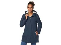 Funktionsjacke POLARINO Gr. 50, blau (marine) Damen Jacken Sportjacken Seitliche Schlitze mit Reißverschluss von Polarino