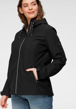 Große Größen: Softshelljacke, schwarz, Gr.48 von Polarino