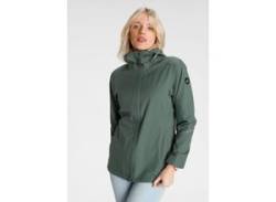 Regenjacke POLARINO Gr. 36, grün (salbeigrün) Damen Jacken Sportjacken packable mit Reflektorstreifen von Polarino