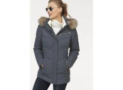 Steppjacke POLARINO Gr. 38, blau (marine (outdoorjacke aus nachhaltigem material)) Damen Jacken Sportjacken von Polarino