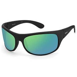 Polaroid Unisex 07886 Sonnenbrille, Matte Black Green, L von Polaroid