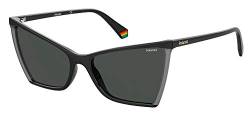 Polaroid Unisex PLD 6127/s Sunglasses, 08A/M9 Black Grey, 57 von Polaroid