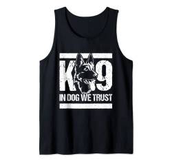 K-9 In Dogs We Trust – Blue Line K9 Hundeeinheit Polizeibeamter Tank Top von Police