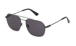 POLICE Men's Octane 1 Sunglasses, TOTAL Shiny Ruthenium, 57 von Police