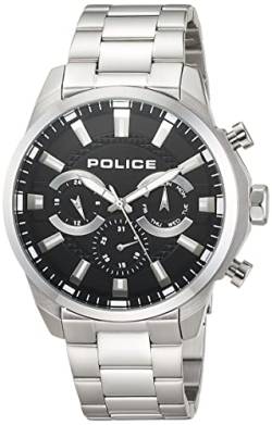 Police Herren Analog Quarz Uhr mit Edelstahl Armband PEWJK2204201 von Police