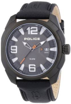 Police Herren-Armbanduhr XL Texas Analog Quarz Leder P13836JSB-61 von Police