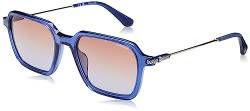 Police Herren Spll10 Sonnenbrille, Glänzend, Transparent, Blau, 52 von Police