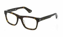 Police Herren Vple37 Sonnenbrille, Braun, Hochglanz (Shiny Dark Havana), One Size von Police